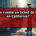 ¿Cuánto cuesta un ticket de luz roja en California?