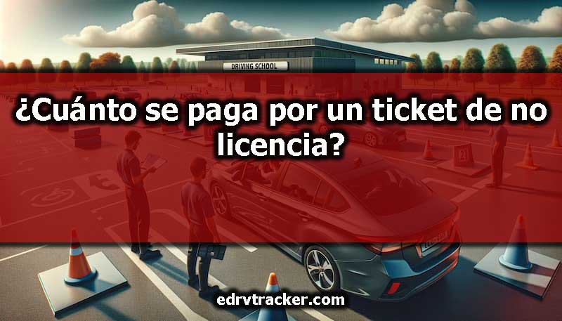 ¿Cuánto se paga por un ticket de no licencia?