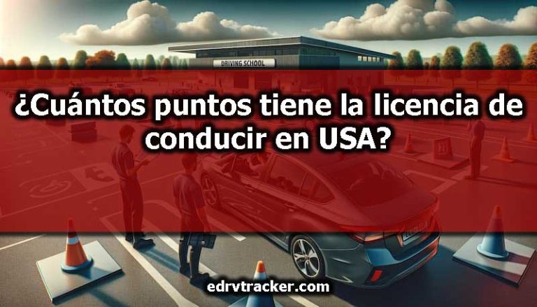 ¿Cuántos puntos tiene la licencia de conducir en USA?