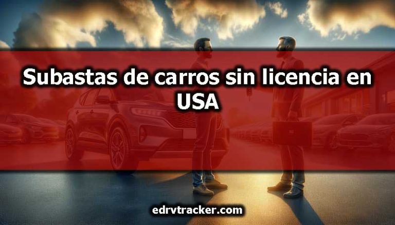 Subastas de carros sin licencia en USA